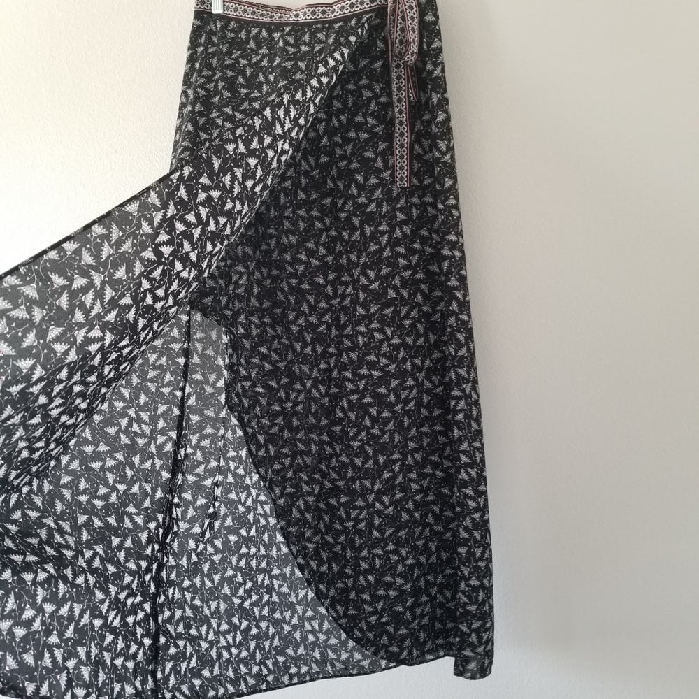 Max Studio flowy wrap maxi skirt